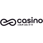 Λογότυπο του Casino Infinity με κομψό σχέδιο και σύμβολο άπειρου