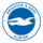 Λογότυπο Brighton & Hove Albion με γλάρο σε μπλε και λευκό φόντο