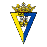 Λογότυπο της Cádiz CF με τριγωνικό σχέδιο και βασιλικό στέμμα