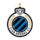 Λογότυπο της Club Brugge KV με κυκλικό σχέδιο και μπλε-μαύρες γραμμές
