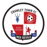 Λογότυπο της Crawley Town FC με έμβλημα ασπίδας και κείμενο