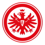 Λογότυπο Eintracht Frankfurt με κόκκινο αετό και λευκό φόντο