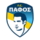 Λογότυπο της ΠΑΦΟΣ F.C. με φιγούρα ανδρικού προσώπου και χρωματική διαίρεση.