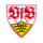 Λογότυπο VfB Stuttgart με κόκκινα αρχικά και κίτρινη ασπίδα με τρία ελάφια