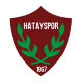 Λογότυπο της Hatayspor με κόκκινη ασπίδα και πράσινα κλαδιά